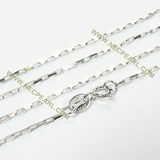 925 rhodium plated sterling silver necklace chain